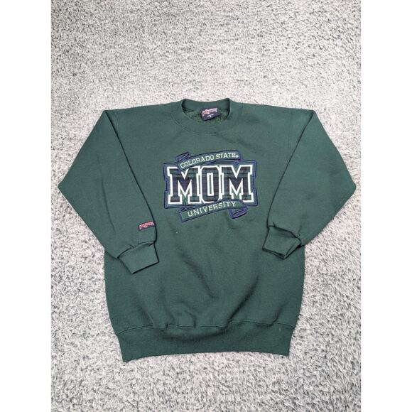 Jansport Sweaters - Vintage Colorado State University Sweater Women Small Green Mom Embroidered NCAA